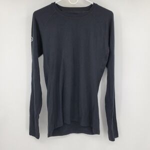 Backcountry Mens Merino Wool Blend Long Sleeve Base Layer Black Large Outdoors